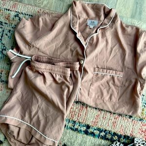 Blush pj set, worn once